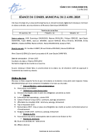 02 avril 2025 – Compte-rendu