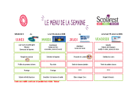 Menus du 13 au 17 octobre 2025