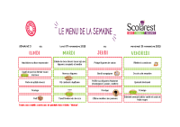 Menus du 17 au 21 novembre 2025