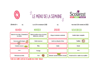 Menus du 24 au 28 novembre 2025