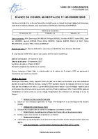 19 novembre 2025 – Compte-rendu