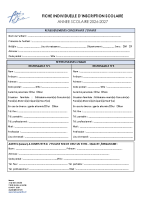 Demande inscription scolaire