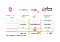 Menus du 7 au 10 avril 2026