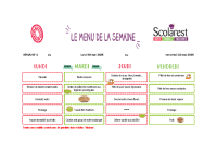Menus du 18 au 22 mai 2026