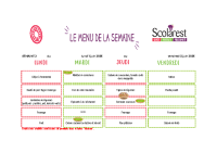Menus 1 au 5 juin