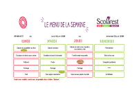 Menus 8 au 12 juin